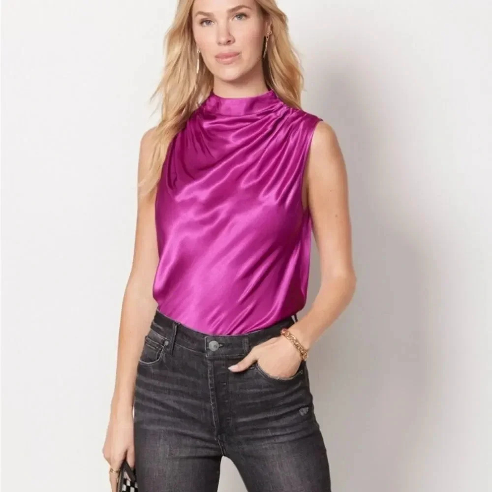 RAILS, New, Kaleen Fuchsia Radiance Ruched Funnel… - image 3